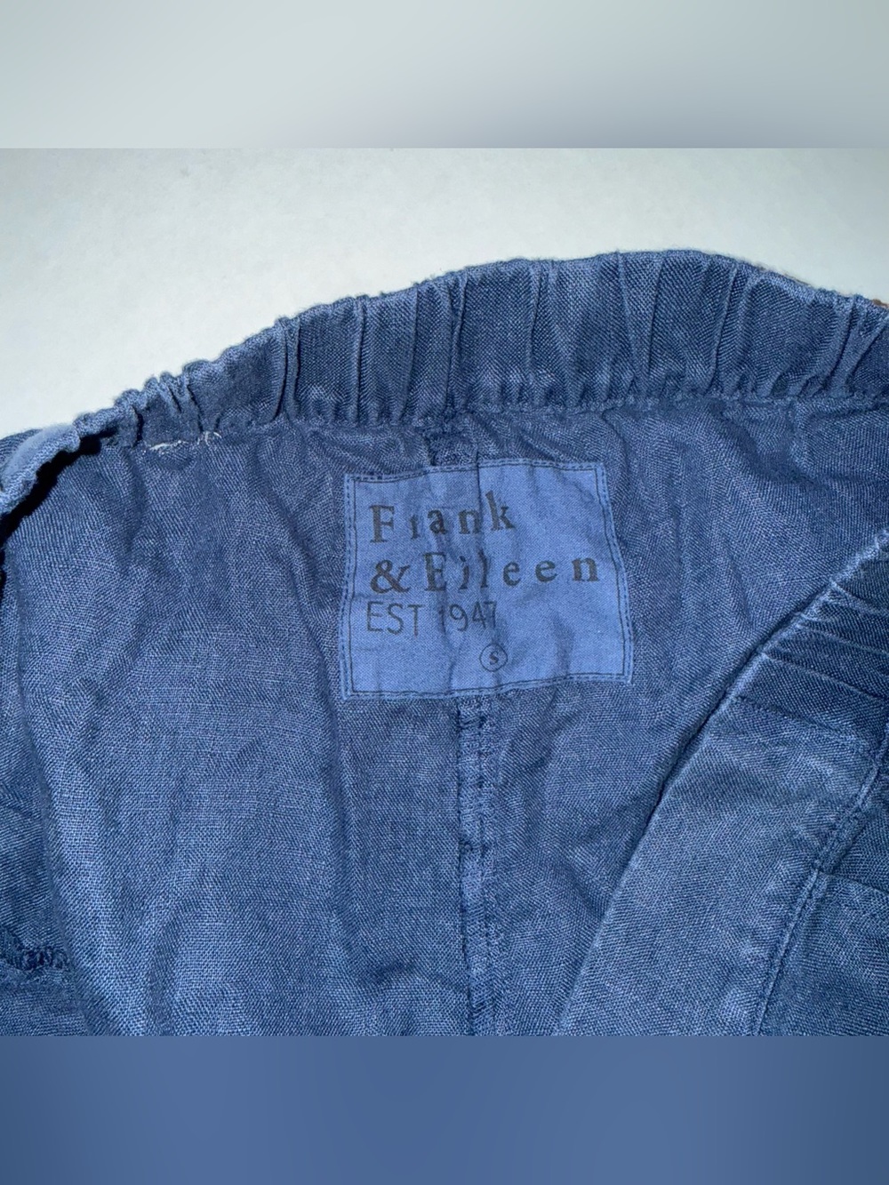 Frank & Eileen Navy High-Waist Women’s Shorts - Picture 3 of 4